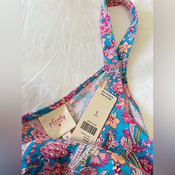 Anthropologie Plenty | SZ Small | Tracy Reese Meadow Peplum Tank | Pink Boho NWT - Picture 6 of 7